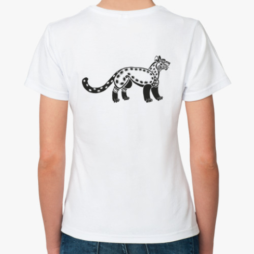 Классическая футболка с принтом Скифский барс