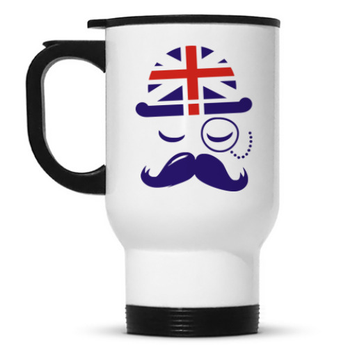 Кружка-термос с принтом джентельме