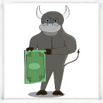 Бык с долларом