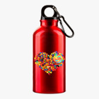 Металлическая бутылка 400 мл UV-DTF