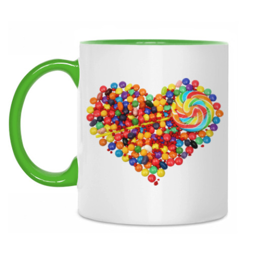 Кружка с принтом I love you - Любовь в сердце