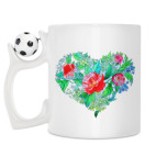 Кружка с футбольным мячиком