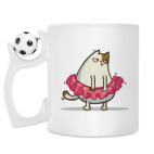 Кружка с футбольным мячиком