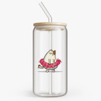 Банка с бамбуковой крышкой