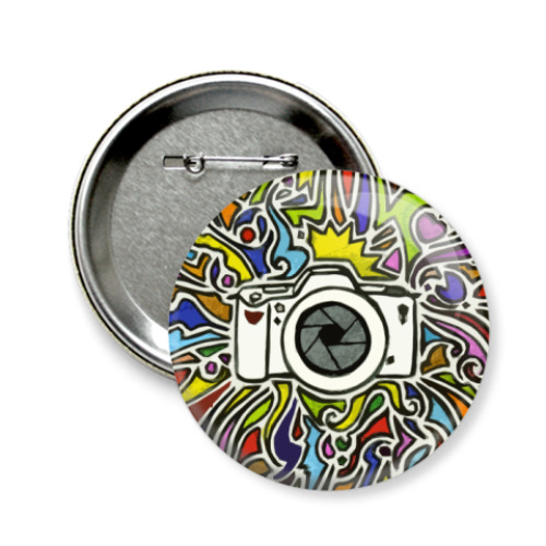 Значок 58мм vectorized camera