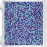 Голубое в фиолетовом