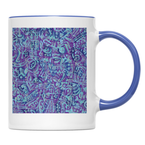 Кружка Голубое в фиолетовом