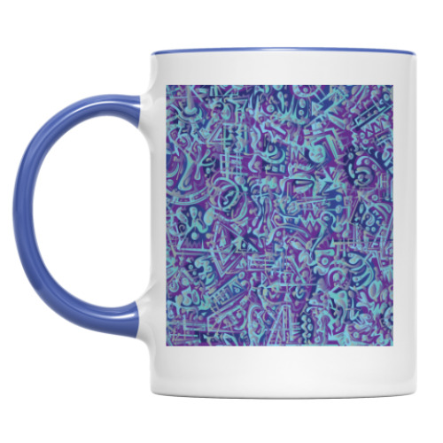 Кружка Голубое в фиолетовом