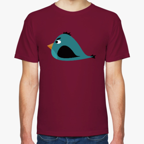 Футболка с принтом Злая птица