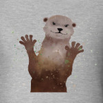 Выдра и брызги