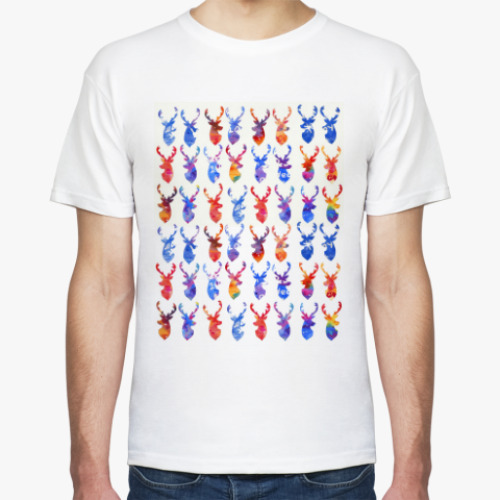 Футболка с принтом Олени