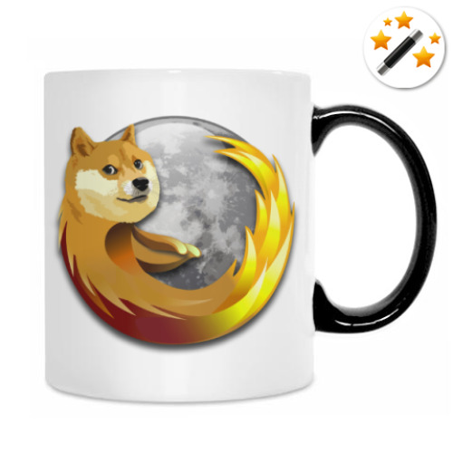 Кружка-хамелеон Doge Firefox