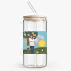 Банка с бамбуковой крышкой