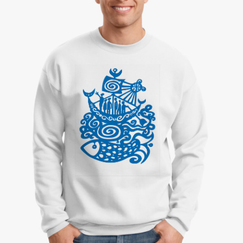 Свитшот с принтом Царь-рыба