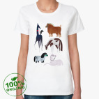 Женская футболка органик