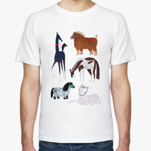 Футболка с принтом ЛОШАДИ