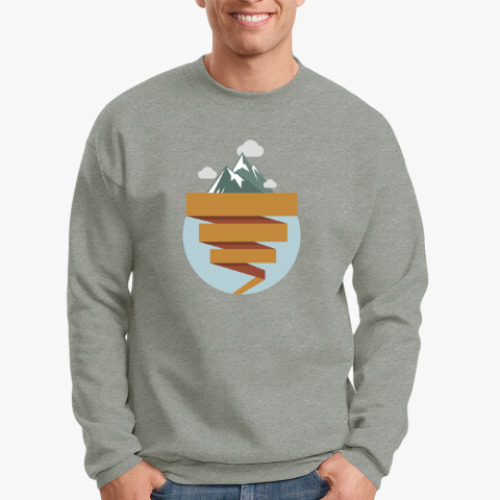 Свитшот с принтом К облакам и выше