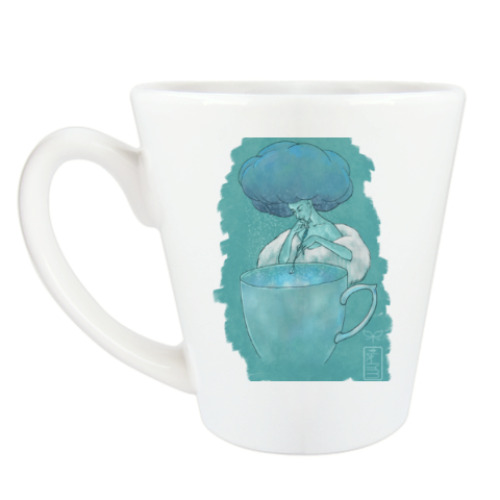 Чашка Латте Синяя чашка