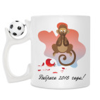 Кружка с футбольным мячиком
