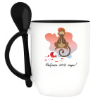 Кружка с ложкой