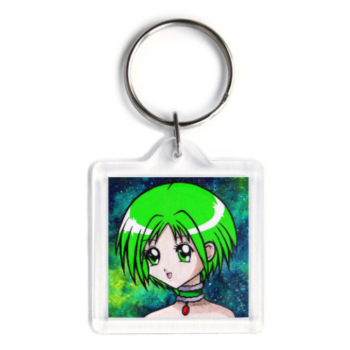 Брелок с принтом Аниме девочка