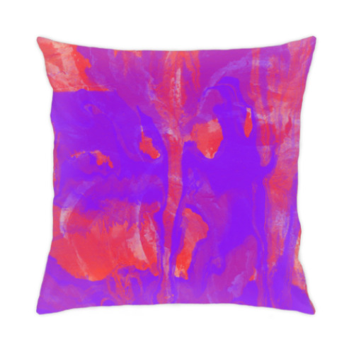 Подушка с принтом Нежная, но яркая