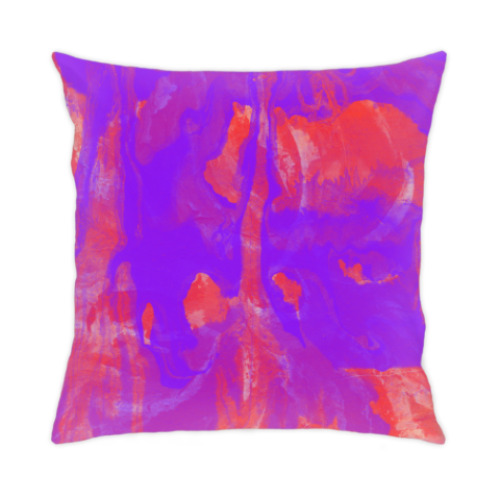 Подушка с принтом Нежная, но яркая