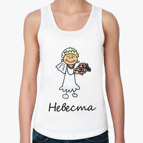 Женская майка с принтом Невеста