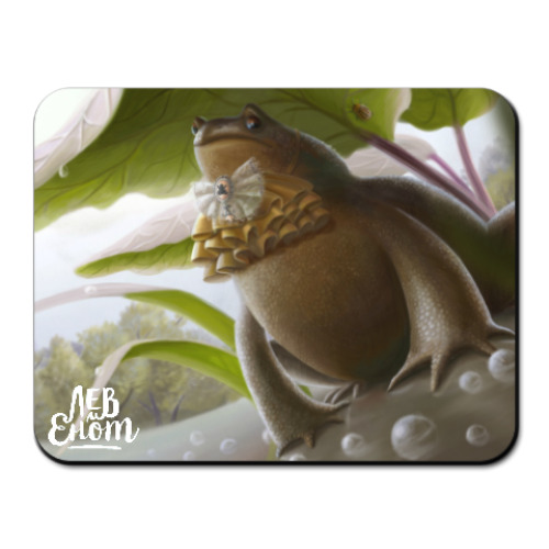 Коврик для мыши с принтом Жабон Жабонович