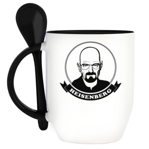 Кружка с ложкой с принтом Breaking Bad