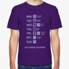 Классическая футболка Календарь Шелдона