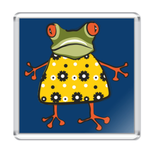 Магнит с принтом  'Жабы'