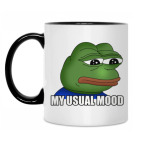 Кружка двухцветная