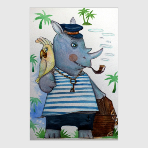 Постер с принтом Капитан дальнего плавания