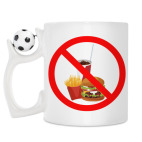 Кружка с футбольным мячиком
