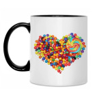 Кружка двухцветная