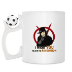 Кружка с футбольным мячиком