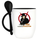 Кружка с ложкой