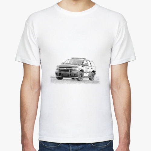 Футболка с принтом Автомобиль полиции США