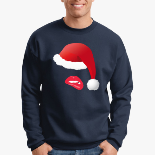 Свитшот с принтом Santa`s girl