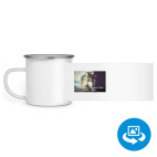 Кружка металлическая белая (круговая запечатка)