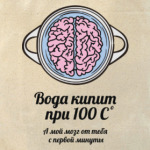 Вода кипит при 100C. А мой мозг от тебя