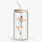 Банка с бамбуковой крышкой