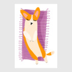 Спящий вельш-корги