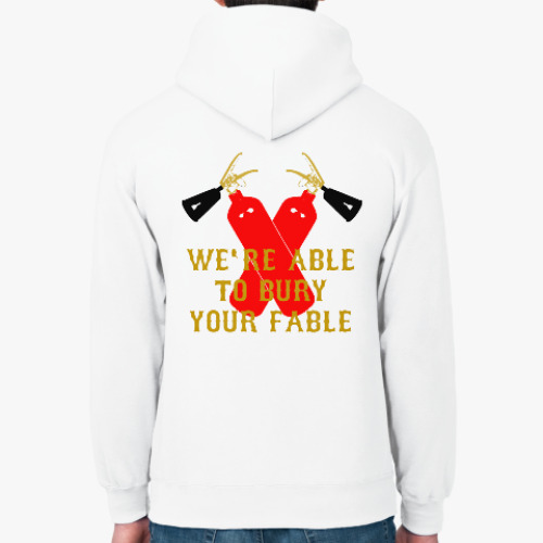 Толстовка худи с принтом Мы Ваш Миф Похороним