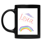 Кружка цветная UV-DTF