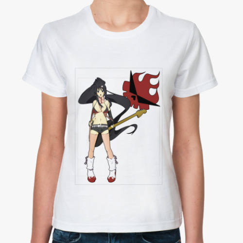 Классическая футболка с принтом Мио-Йоко