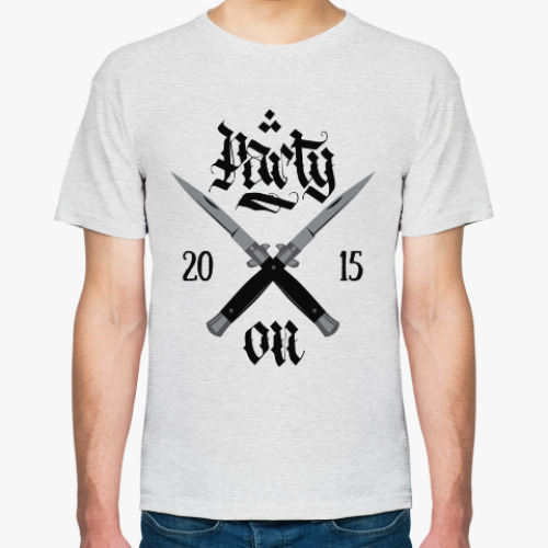 Футболка с принтом Party on