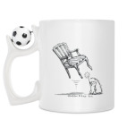 Кружка с футбольным мячиком