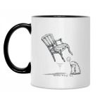 Кружка двухцветная